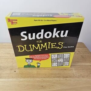 University Games Unisex One Size Board Game Sudoku For Dummies Family Fun Game‎